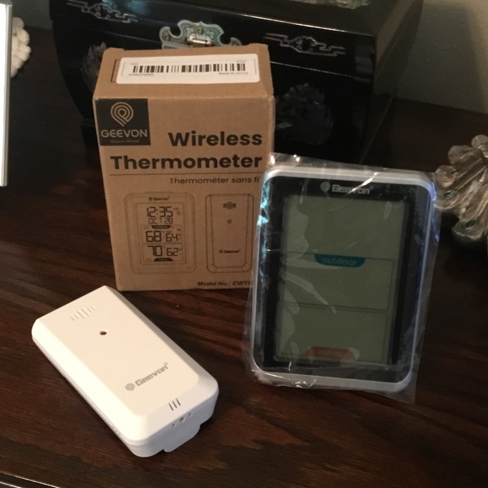 Wireless Thermometer Indoor/Outdoor - White